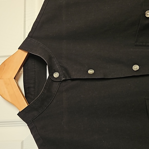 Yves Saint Laurent long sleeve band collar shirt, size 17 34-35 (L) - Picture 5 of 10